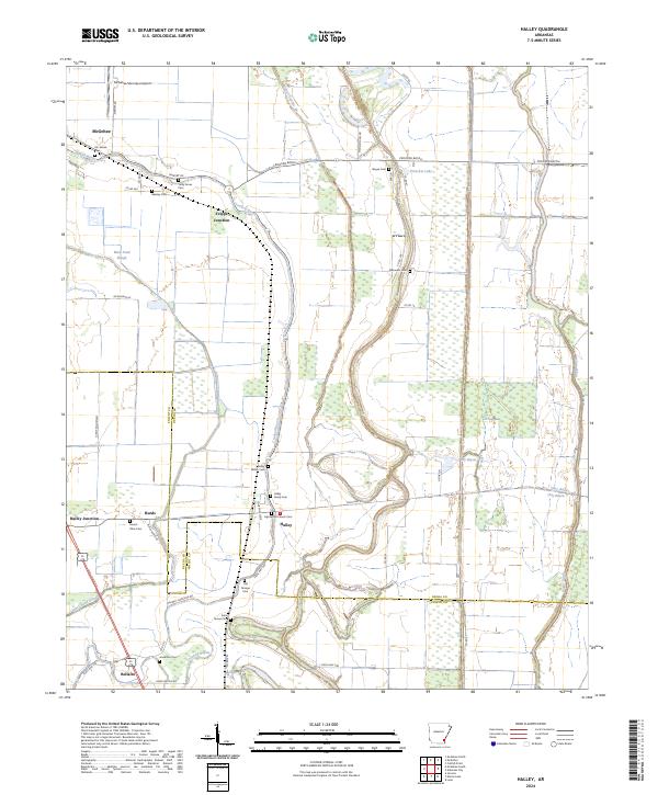 Halley topographic map thumbnail