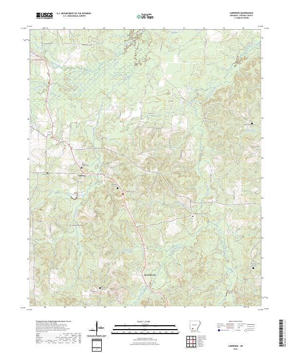 Laneburg topographic map thumbnail