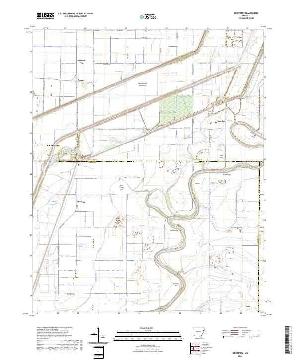Monterey topographic map thumbnail