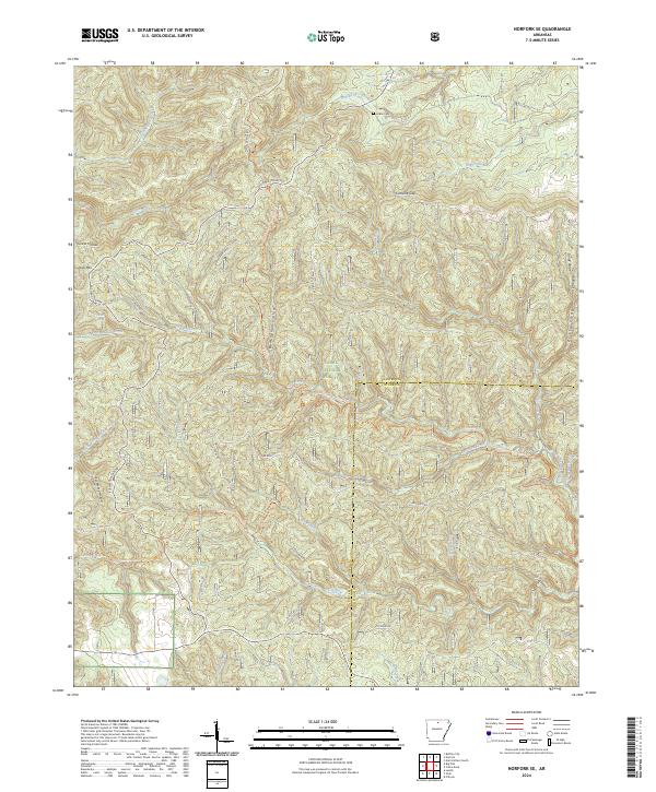 Norfork SE topographic map thumbnail