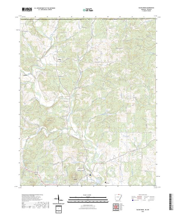 Salem Knob topographic map thumbnail