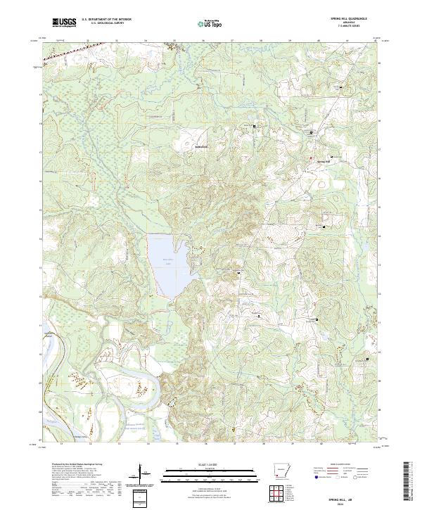 Spring Hill topographic map thumbnail