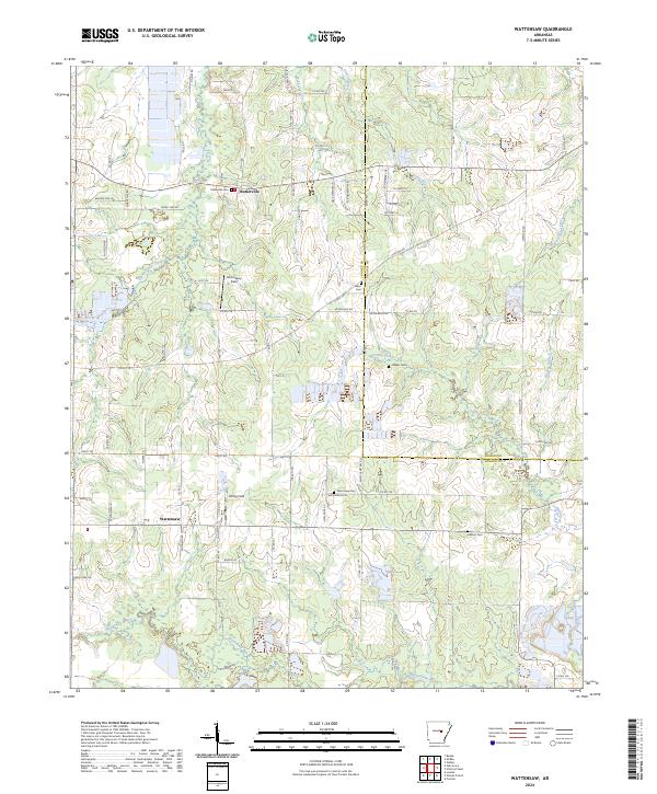 Wattensaw topographic map thumbnail