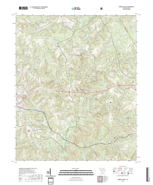 Abbeville East topographic map thumbnail