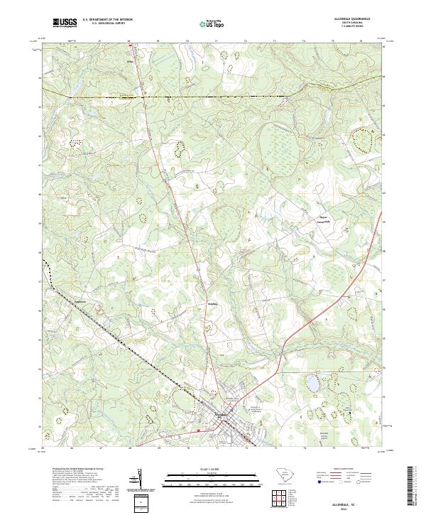Allendale topographic map thumbnail