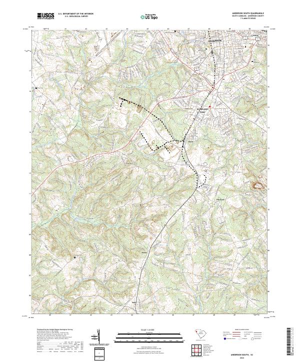 Anderson South topographic map thumbnail