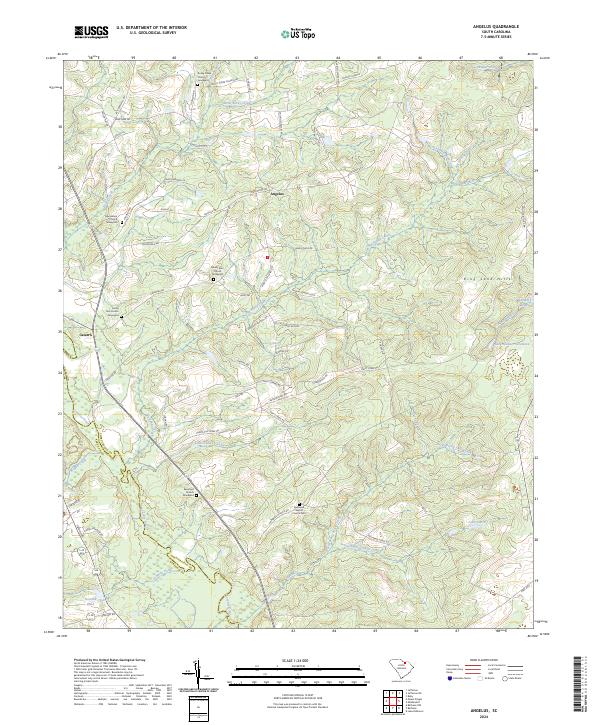 Angelus topographic map thumbnail