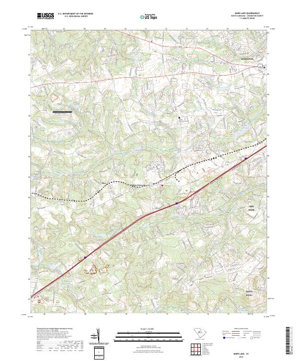 Barr Lake topographic map thumbnail