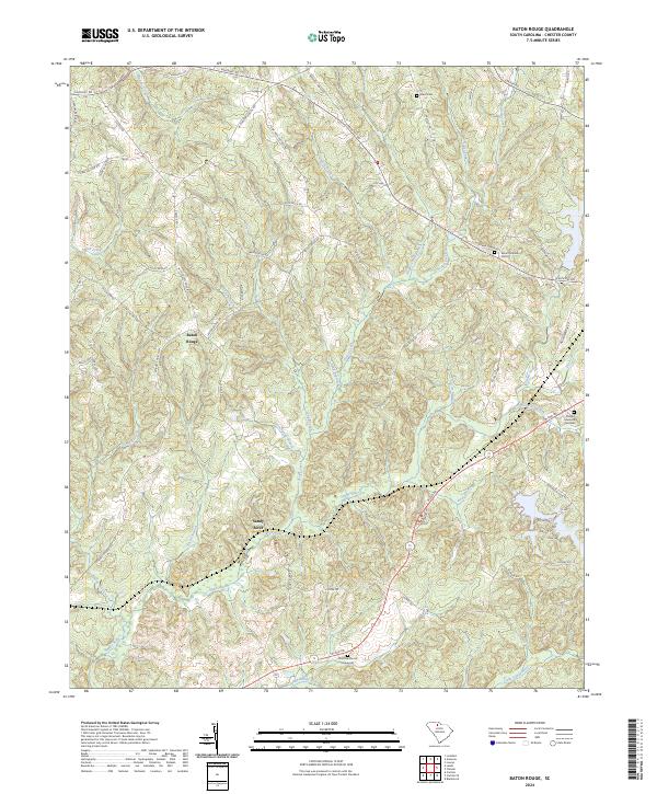 Baton Rouge topographic map thumbnail