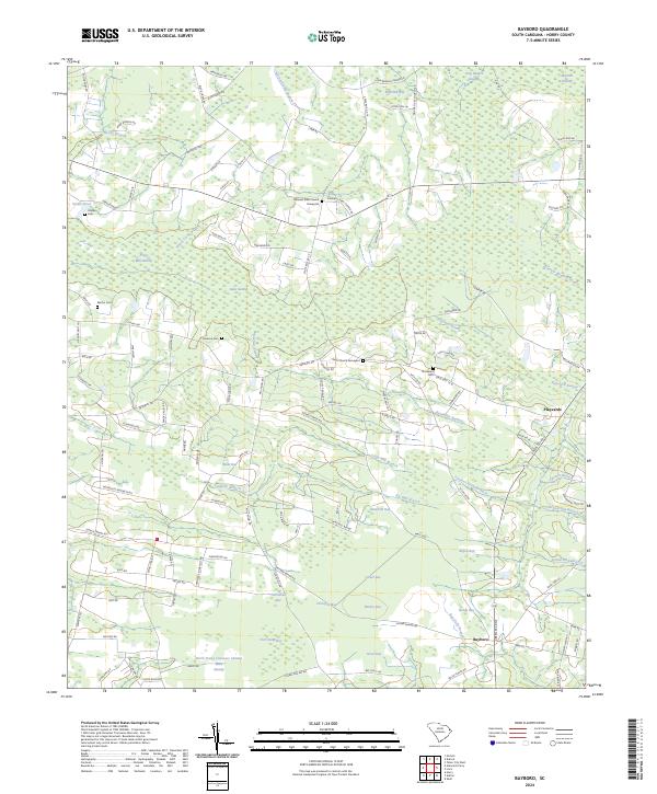 Bayboro topographic map thumbnail