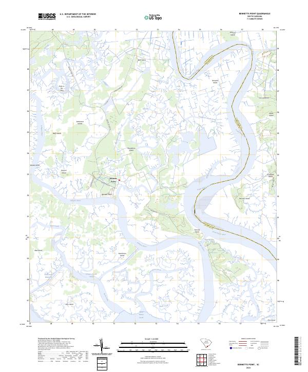 Bennetts Point topographic map thumbnail