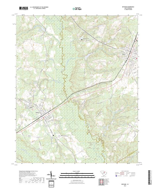 Bethune topographic map thumbnail