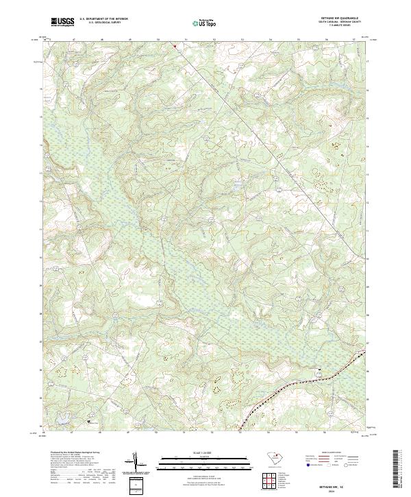 Bethune NW topographic map thumbnail