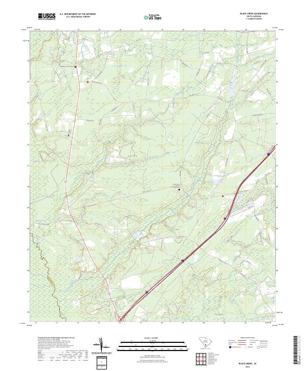 Black Creek topographic map thumbnail