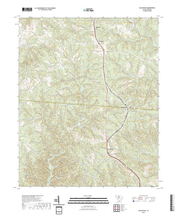 Blackstock topographic map thumbnail