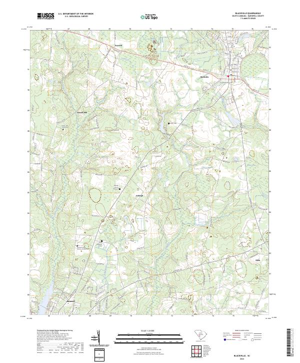 Blackville topographic map thumbnail