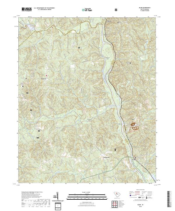 Blair topographic map thumbnail