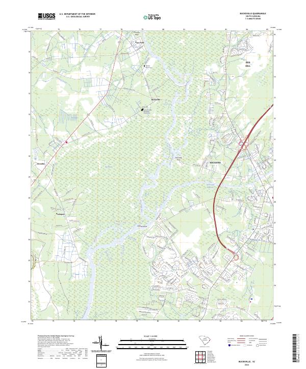 Bucksville topographic map thumbnail