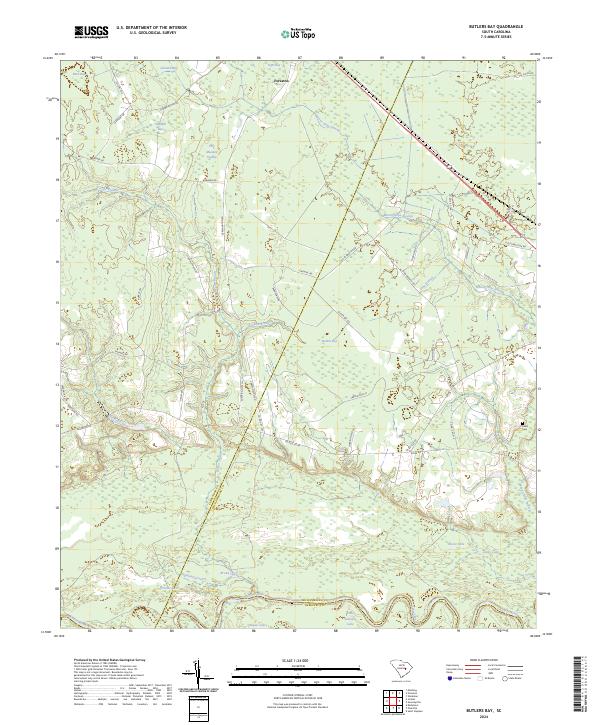 Butlers Bay topographic map thumbnail