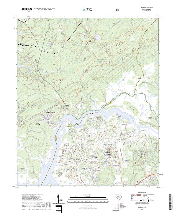 Cainhoy topographic map thumbnail