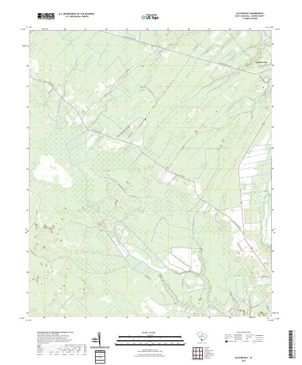 Calfpen Bay topographic map thumbnail