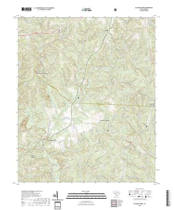 Calhoun Creek topographic map thumbnail