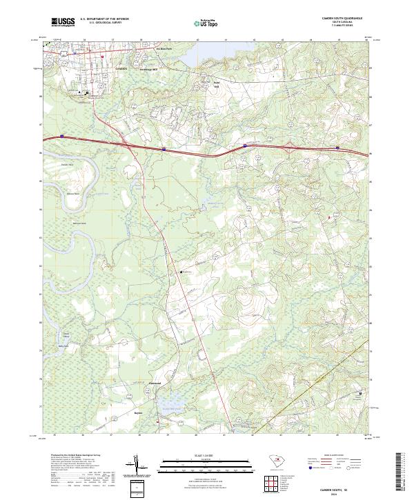 Camden South topographic map thumbnail