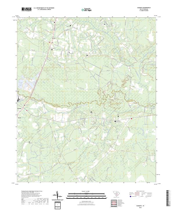 Canadys topographic map thumbnail
