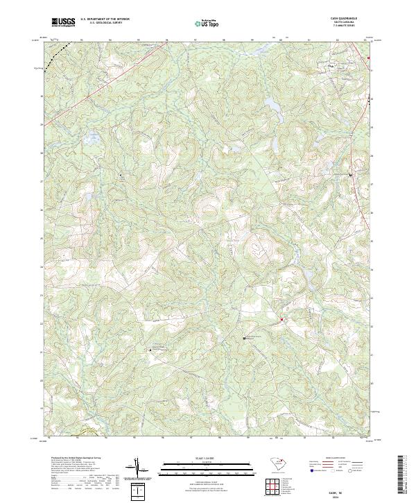 Cash topographic map thumbnail