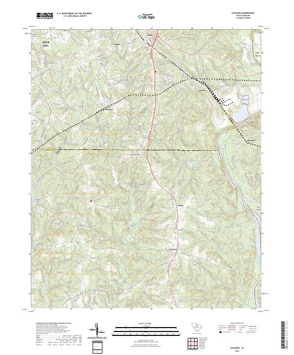 Catawba topographic map thumbnail