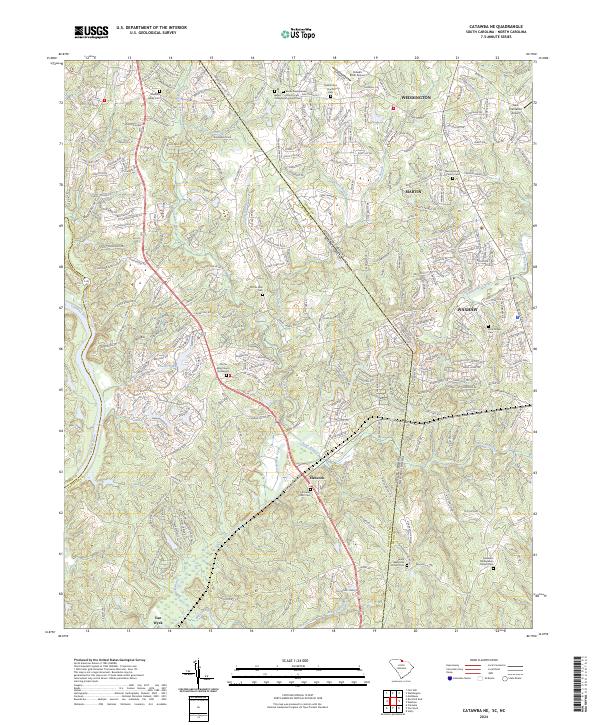Catawba NE topographic map thumbnail