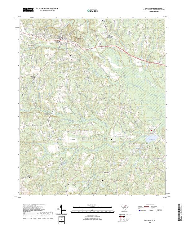 Chesterfield topographic map thumbnail