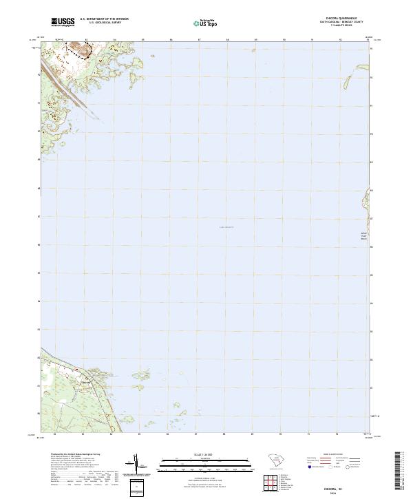 Chicora topographic map thumbnail
