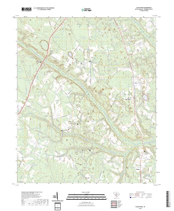 Clear Pond topographic map thumbnail