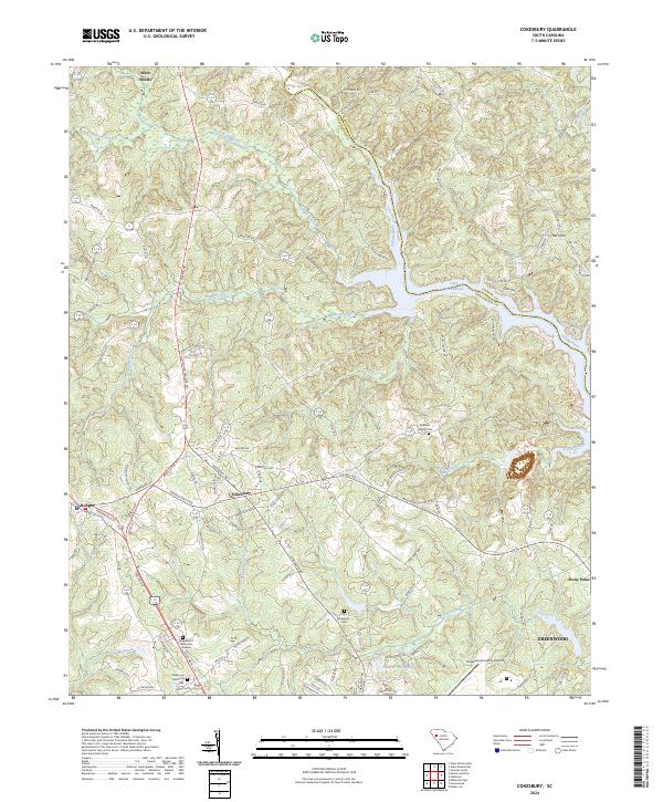 Cokesbury topographic map thumbnail