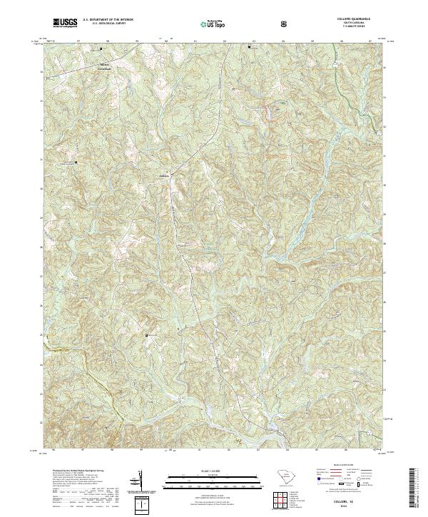 Colliers topographic map thumbnail