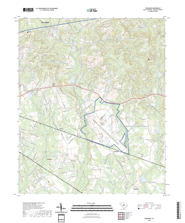 Congaree topographic map thumbnail