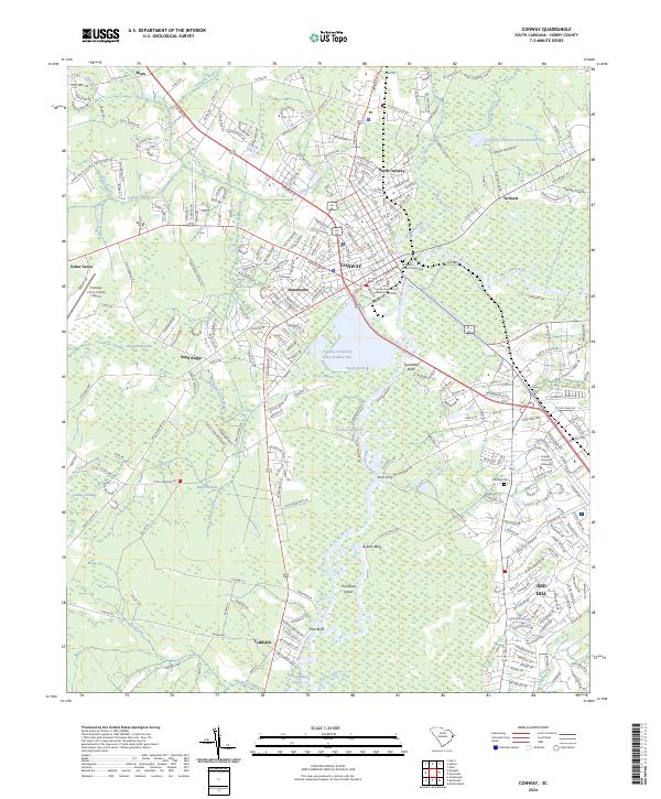 Conway topographic map thumbnail