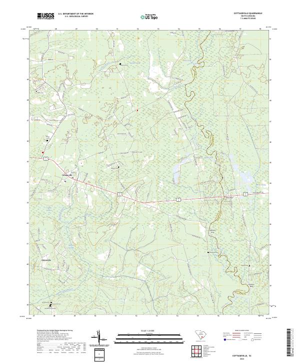 Cottageville topographic map thumbnail