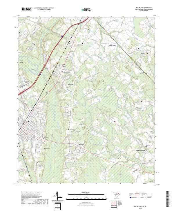 Dillon East topographic map thumbnail