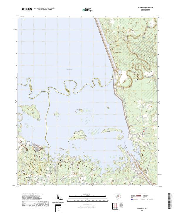 Eadytown topographic map thumbnail