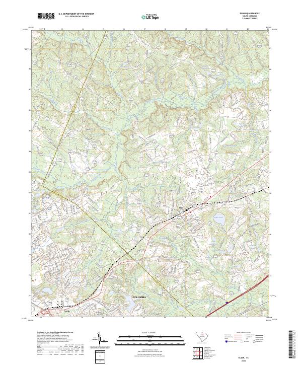 Elgin topographic map thumbnail