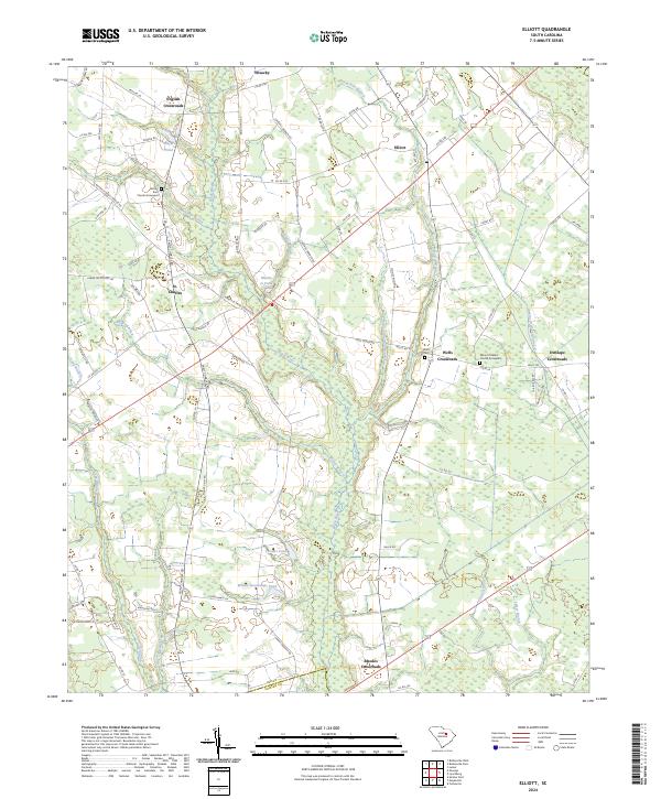 Elliott topographic map thumbnail