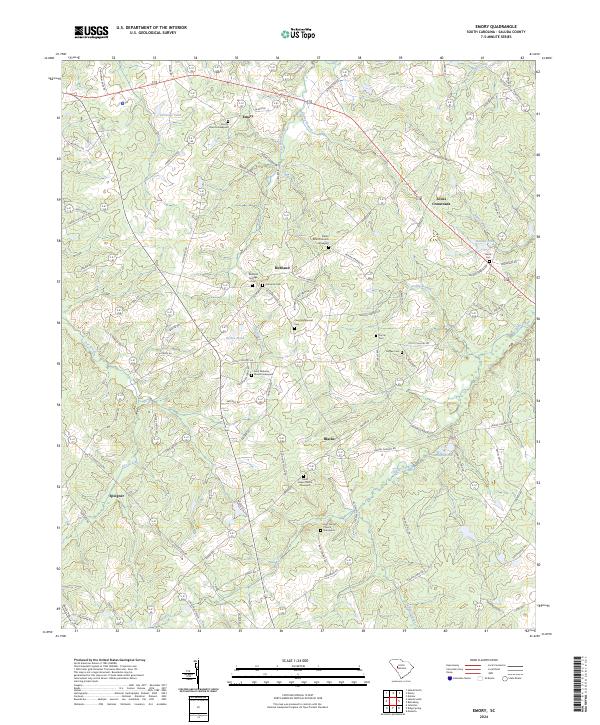 Emory topographic map thumbnail