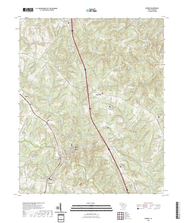 Enoree topographic map thumbnail