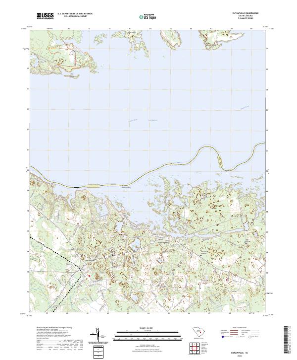 Eutawville topographic map thumbnail