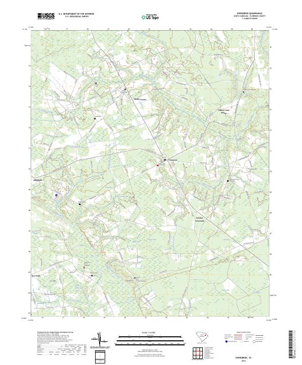 Evergreen topographic map thumbnail