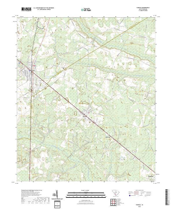 Fairfax topographic map thumbnail