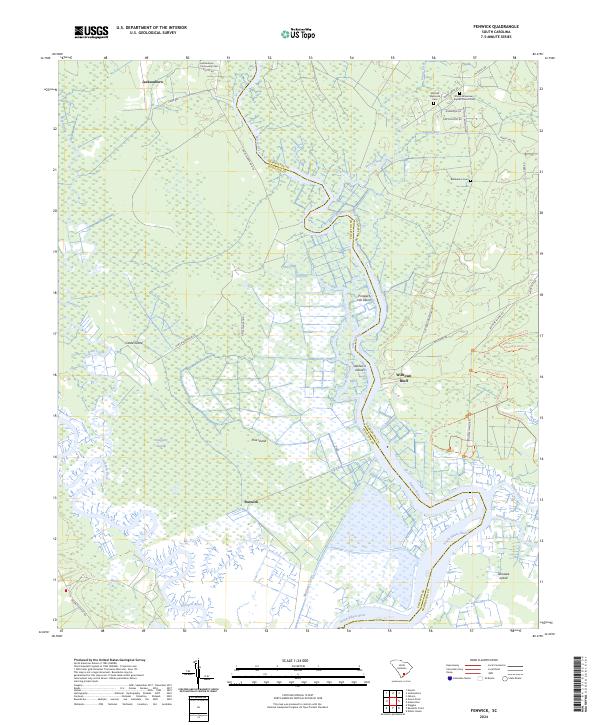 Fenwick topographic map thumbnail