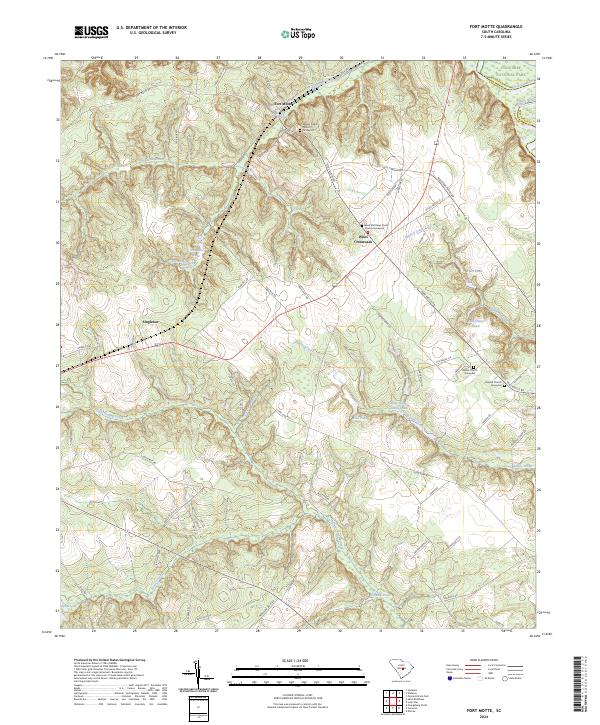 Fort Motte topographic map thumbnail